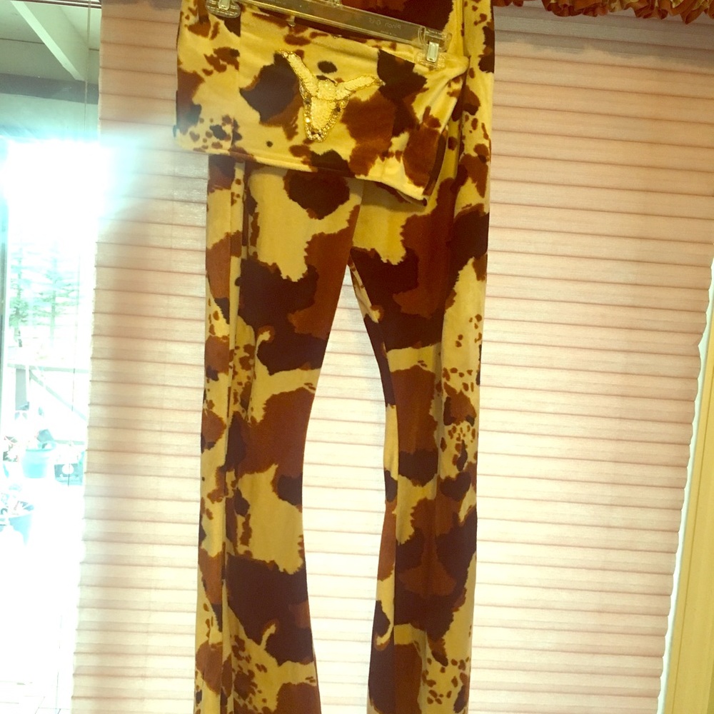 Two Piece Crop and Pant Rodeo Set From DollsKill